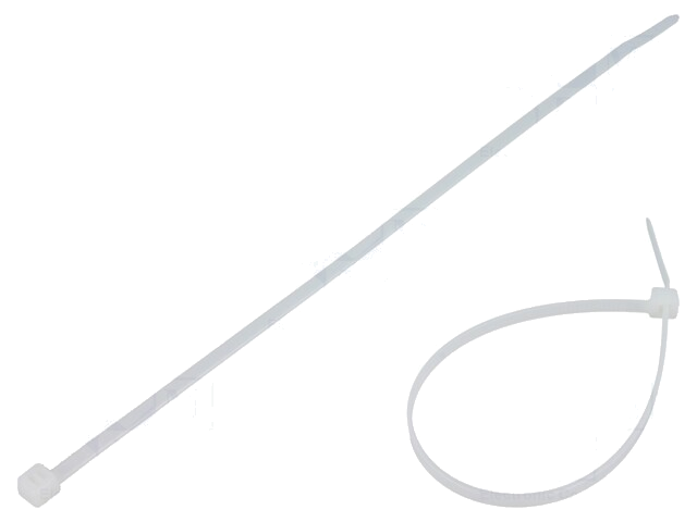 Kabelbinder; L: 200mm; W: 3,6mm; polyamide; 177N; natuurlijk Kabelbinder; L: 200mm; W: 3,6mm; polyamide; 177N; natuurlijk